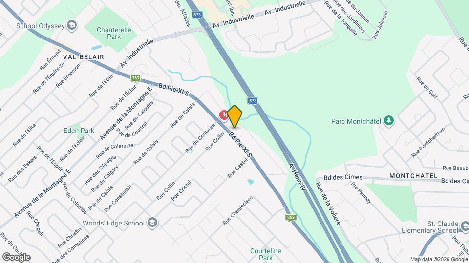 1160 Pie-XI Boul S Map and Location Details