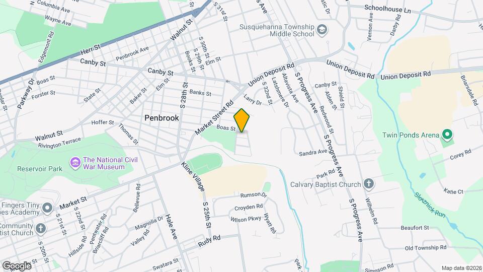 3106 Hoffer St, Unit 3106 Rear Upper Map and Location Details