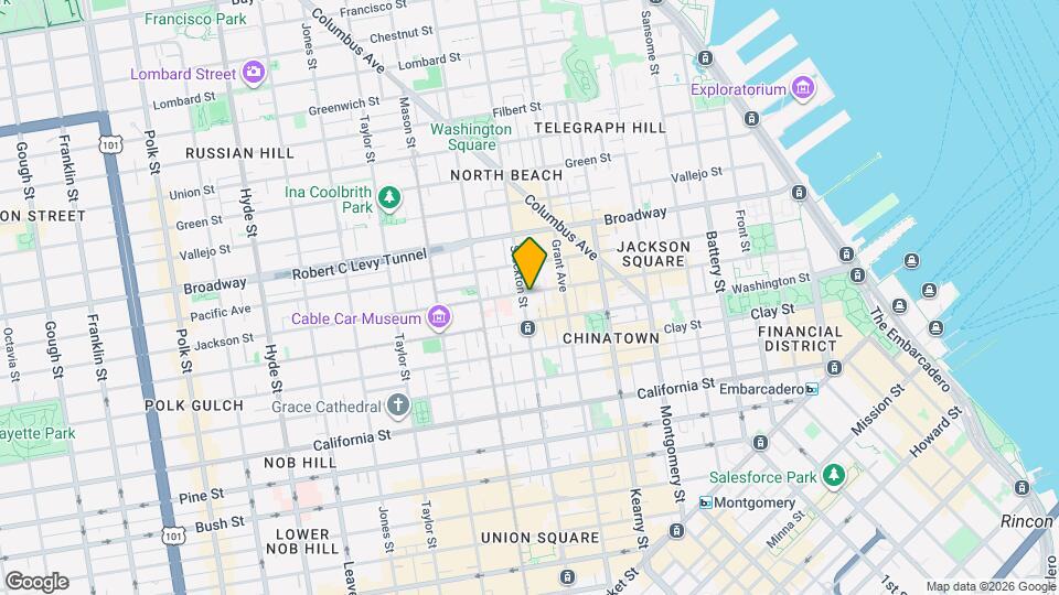 1066-1068 Stockton St Mapa y Detalles de la Ubicación