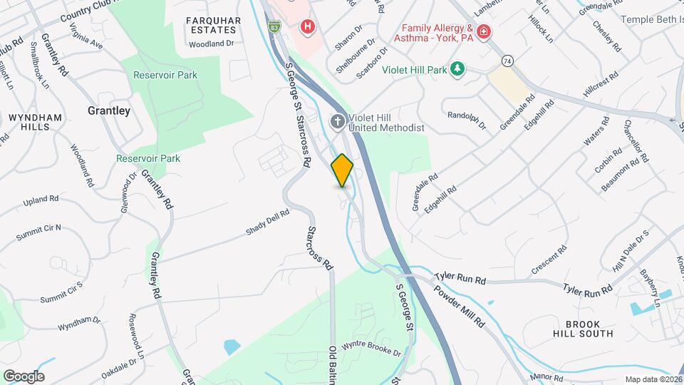 1454 S George St Map and Location Details