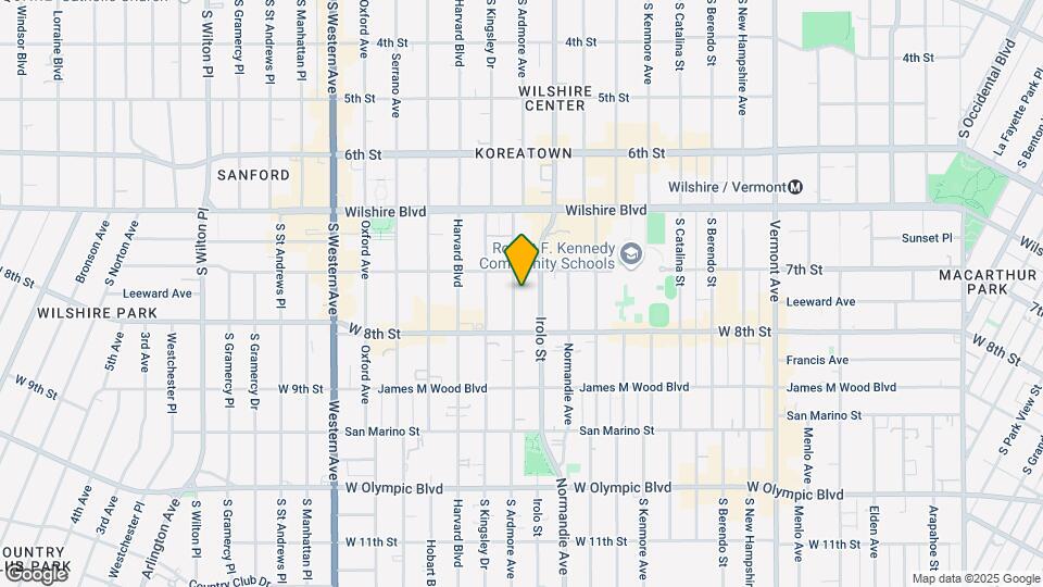 The Ardmore Wilshire Map and Location Details
