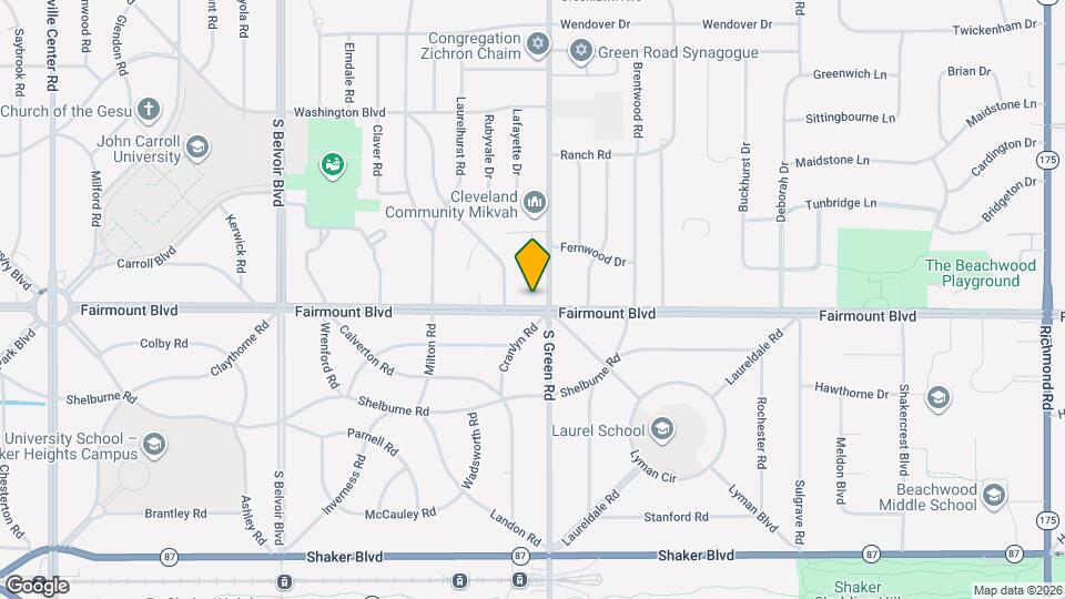 22955 Fairmount Blvd Mapa y Detalles de la Ubicación