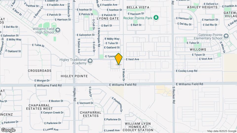 2250 S Ponderosa Dr Map and Location Details