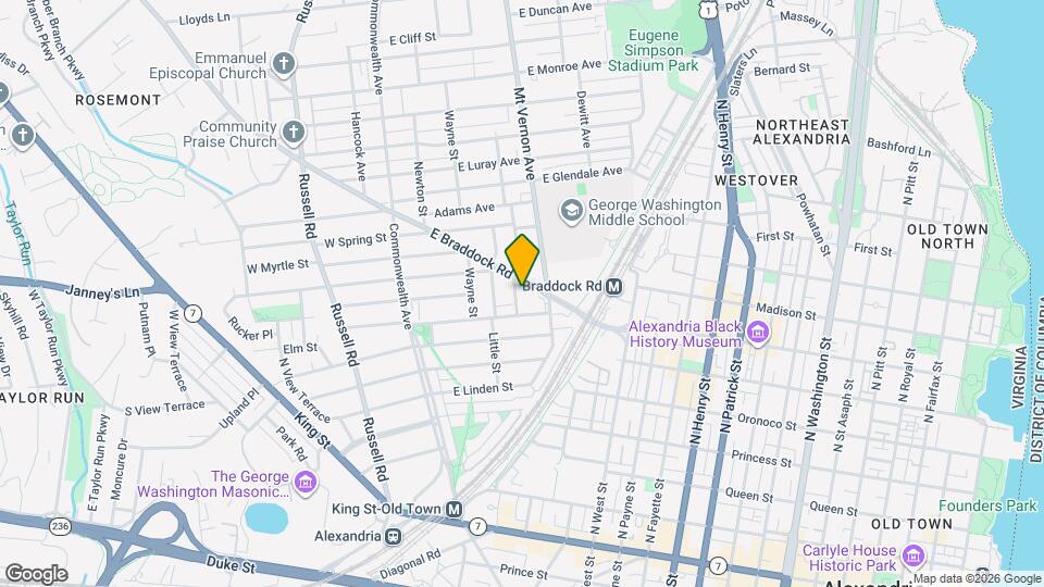 609 Ramsey St Map and Location Details