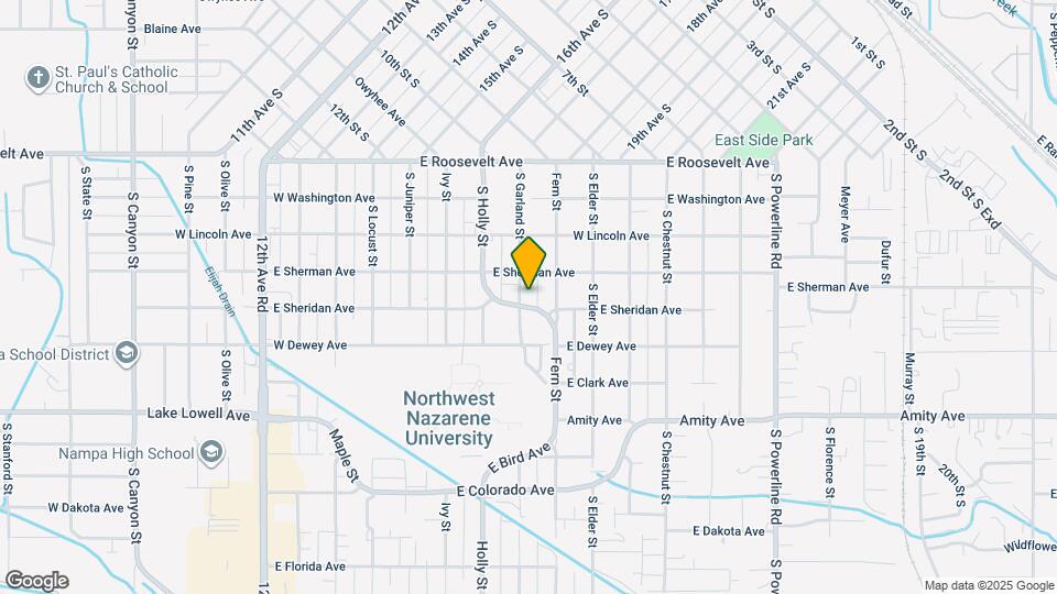 420 S Garland St Map and Location Details