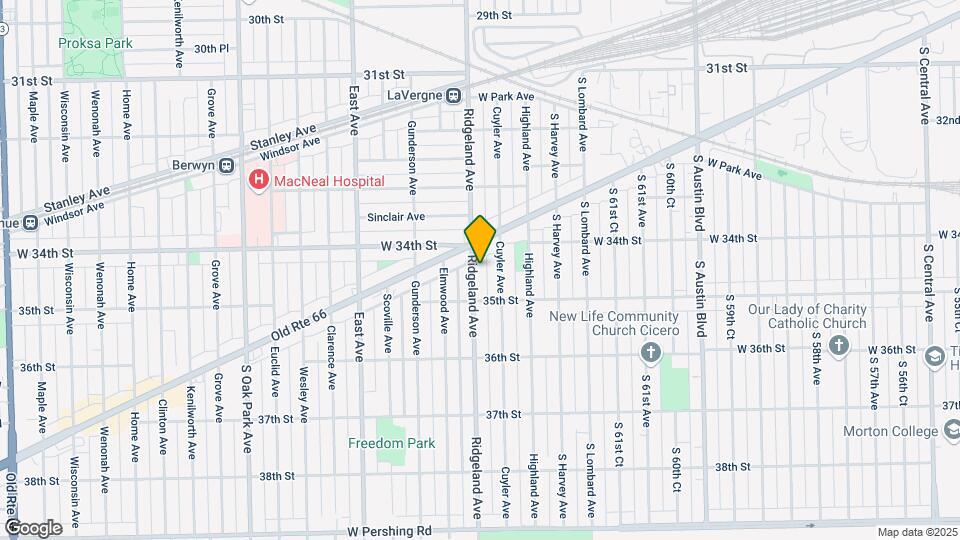 3423 Ridgeland Ave Map and Location Details