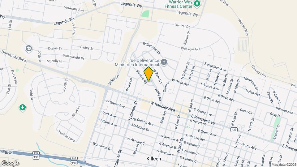 705 Sissom Rd Map and Location Details