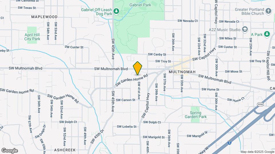 4103-4111 SW Garden Home Rd Map and Location Details