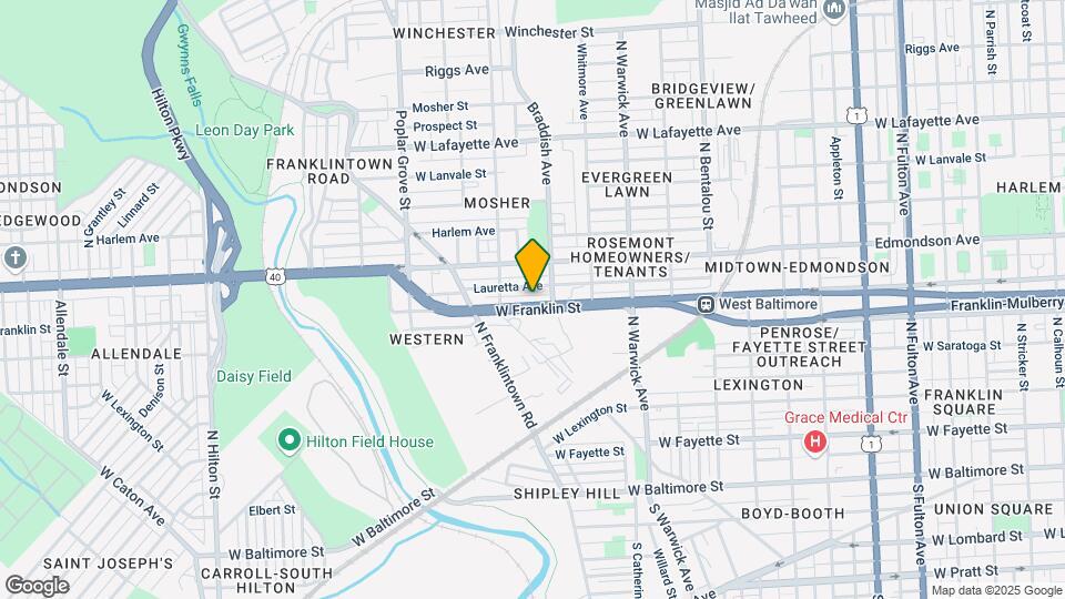2630 W Franklin St Map and Location Details