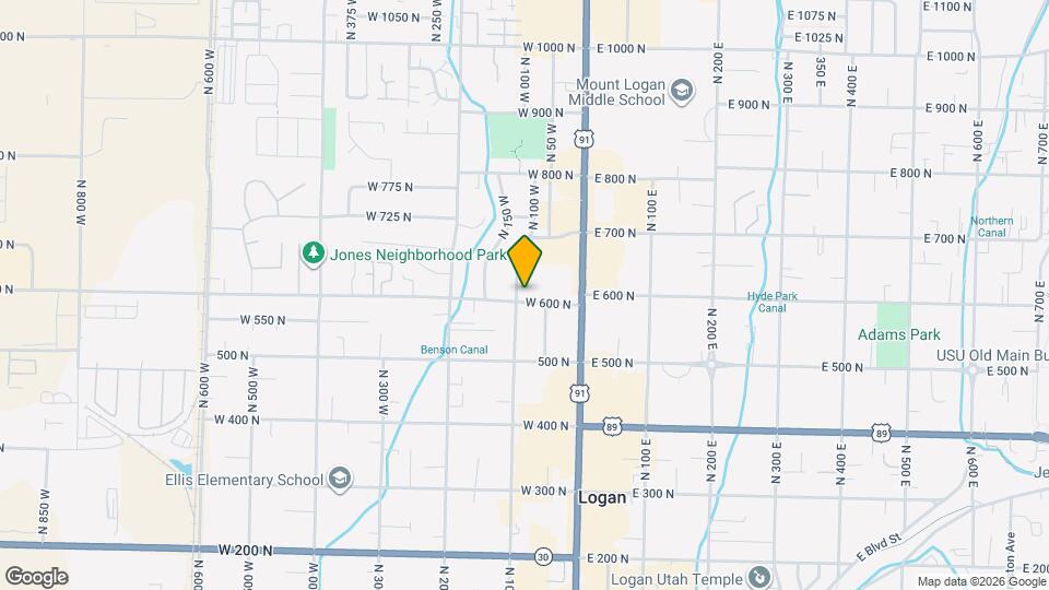 95 W 600 N Map and Location Details