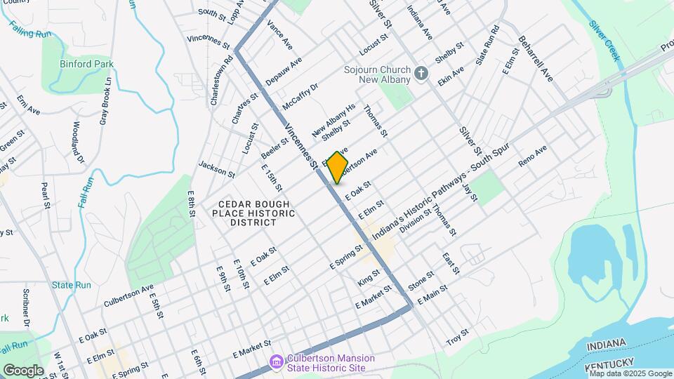 614 Vincennes Ave Mapa y Detalles de la Ubicación