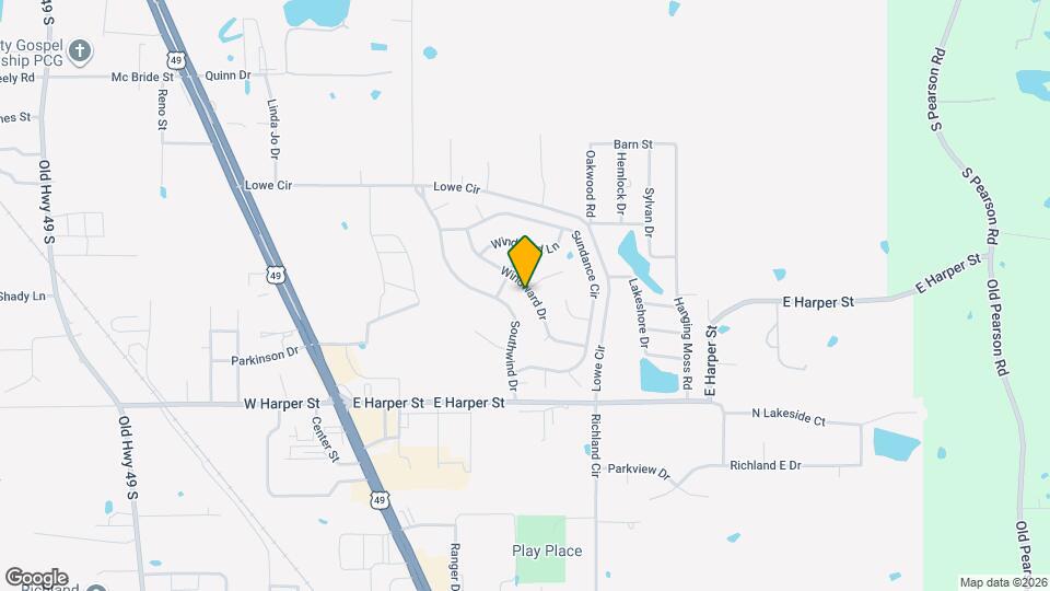 845 Windward Dr Map and Location Details