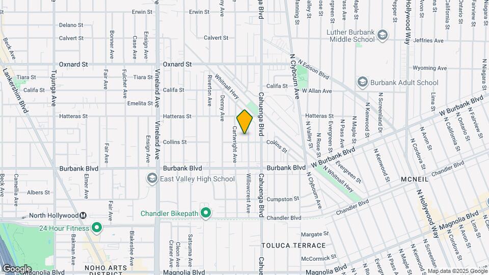 5709 Willowcrest Ave Map and Location Details