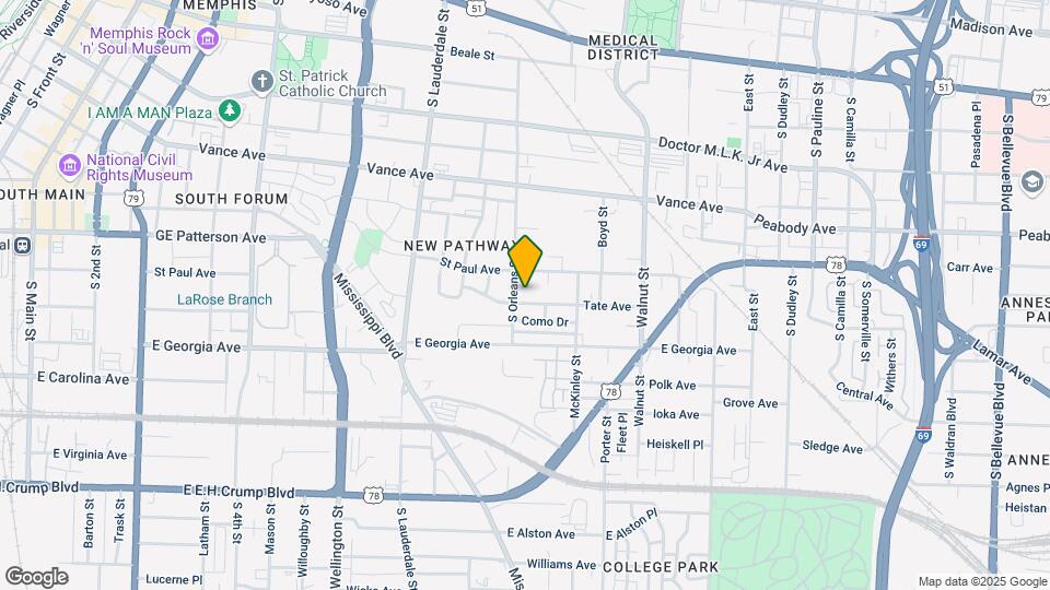 660 Tate Ave Map and Location Details