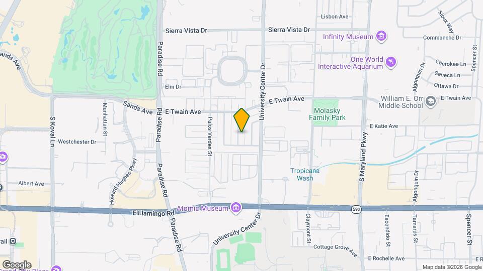 3840 Hazelwood St Map and Location Details