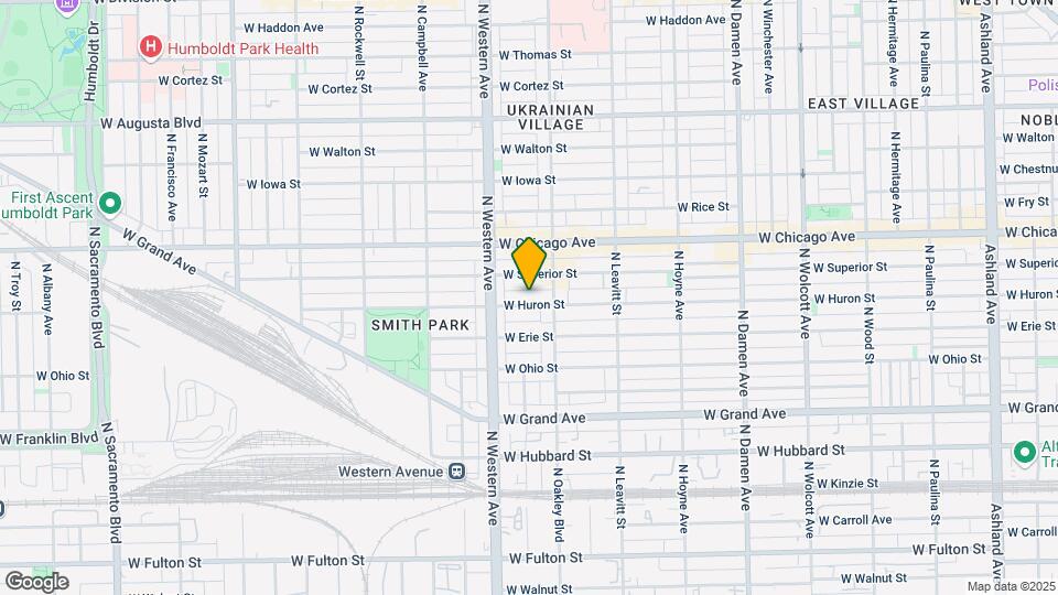 2320-2322 W Huron St Mapa y Detalles de la Ubicación