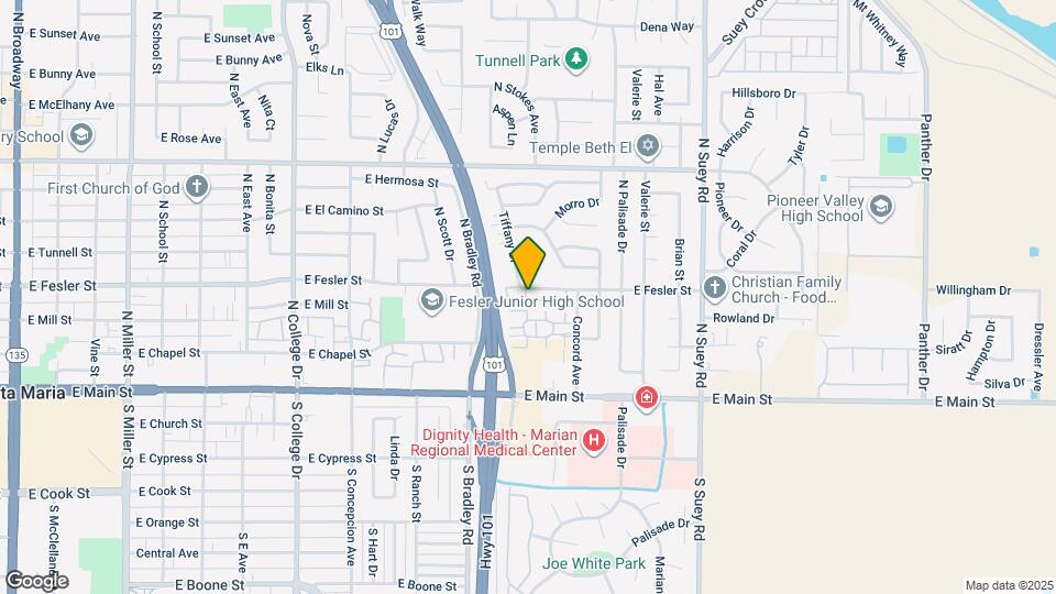 1206 E Fesler St Map and Location Details