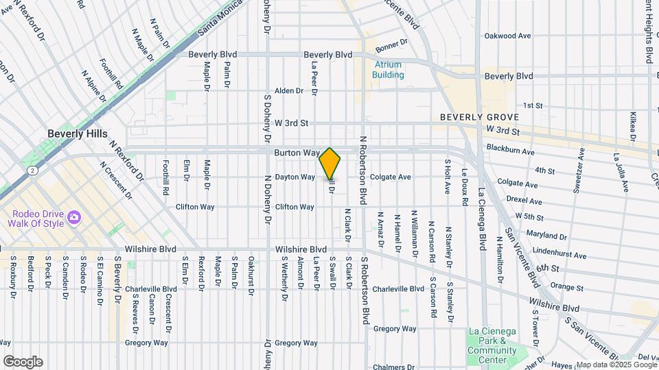 243 N Swall Dr Mapa y Detalles de la Ubicación