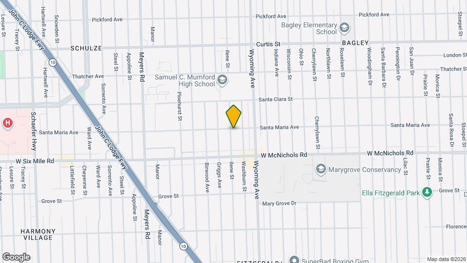 17206 Ilene St Mapa y Detalles de la Ubicación