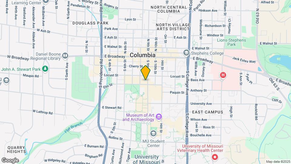 219 S 9th St Map and Location Details
