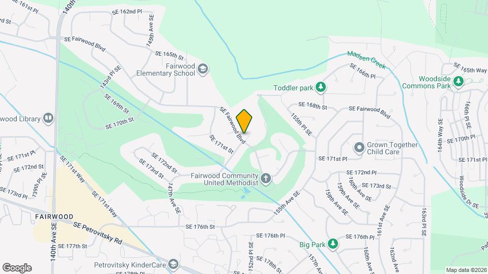 15054 SE Fairwood Blvd Map and Location Details