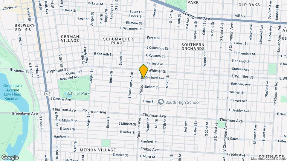 1016 Parsons Ave Mapa y Detalles de la Ubicación