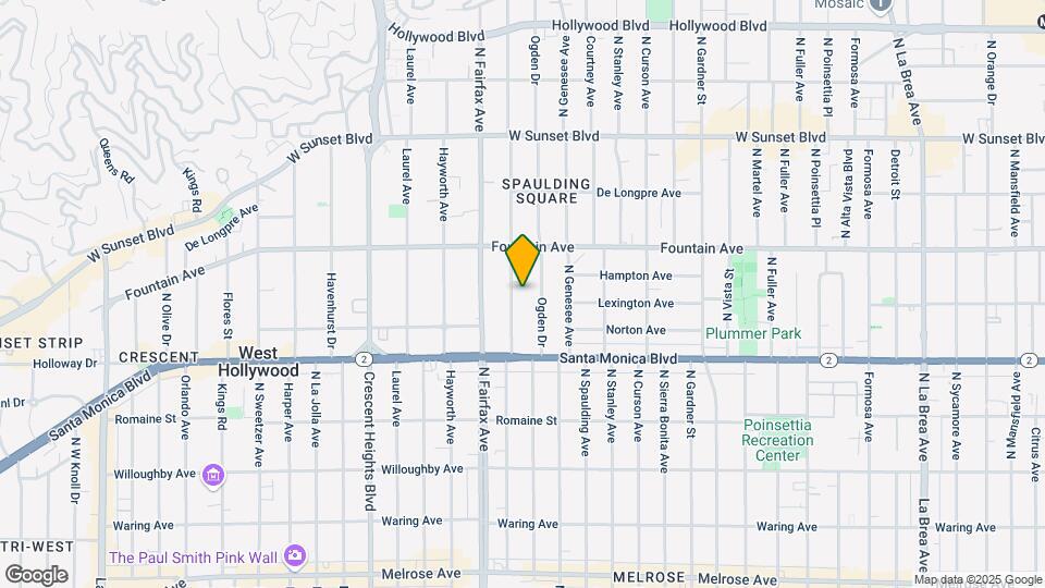 1200 N Orange Grove Ave Map and Location Details