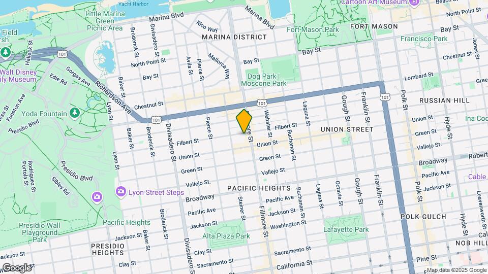 2227 Filbert St Map and Location Details