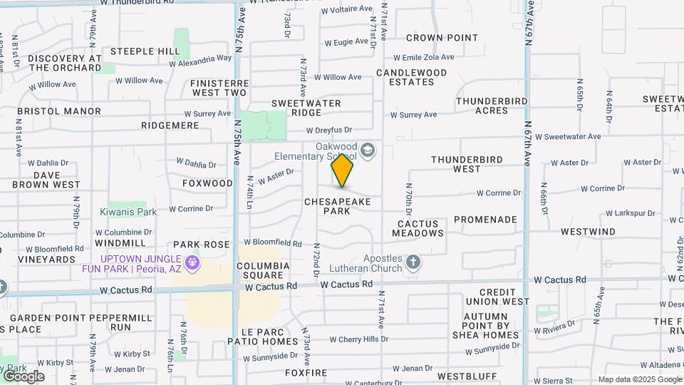 7157 W Windrose Dr Map and Location Details