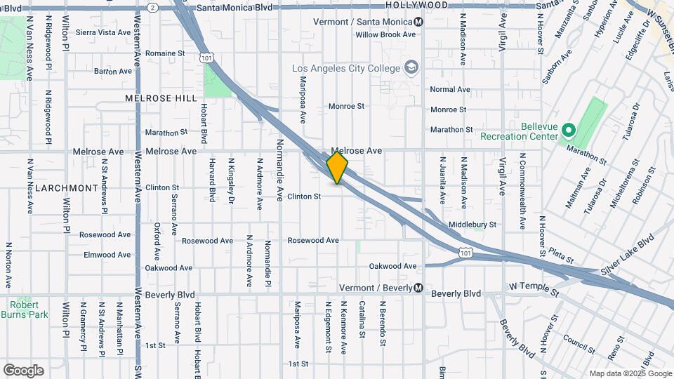611 N Heliotrope Dr Mapa y Detalles de la Ubicación