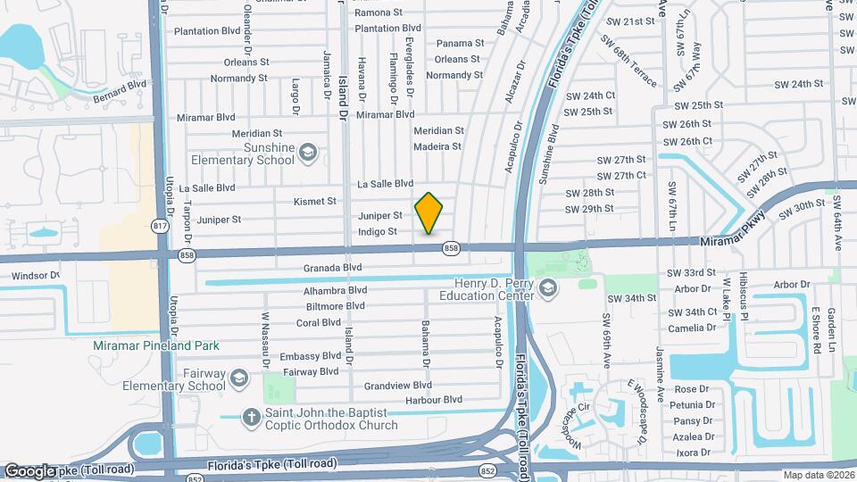 7541 Miramar Pkwy Map and Location Details