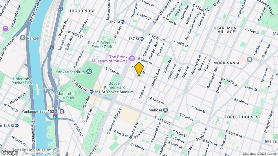 215 E 164th St Mapa y Detalles de la Ubicación