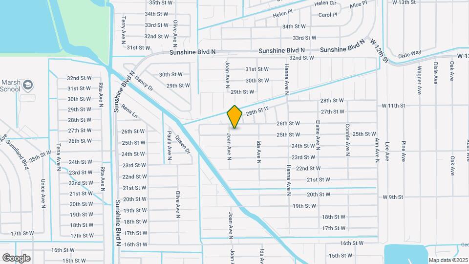 2916 25th St W Map and Location Details