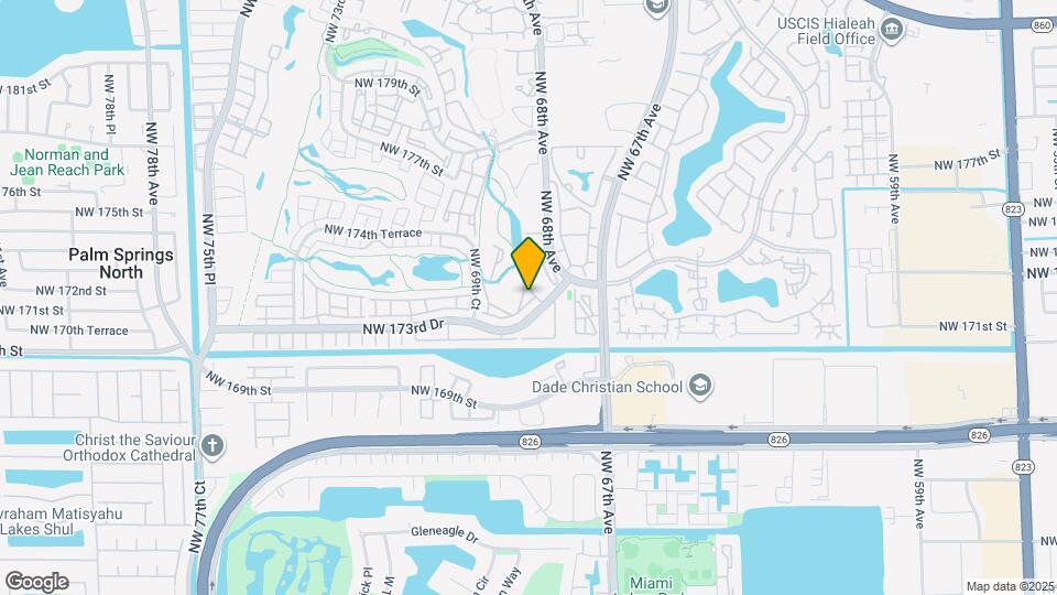 6881 NW 173rd Dr Map and Location Details