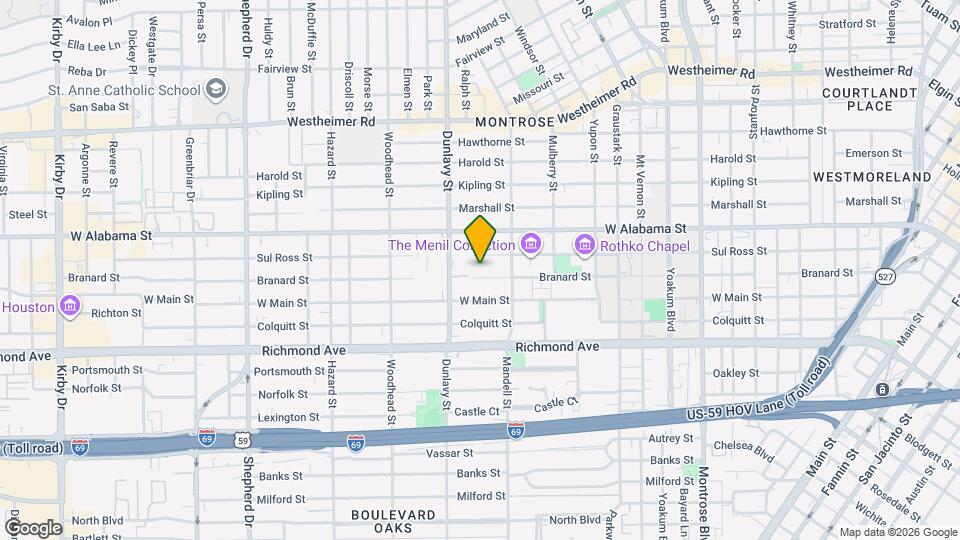 1634 Branard St Map and Location Details