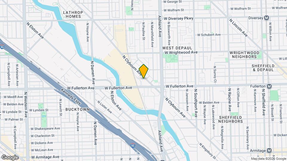 2438 N Clybourn Ave, Unit J03P Map and Location Details