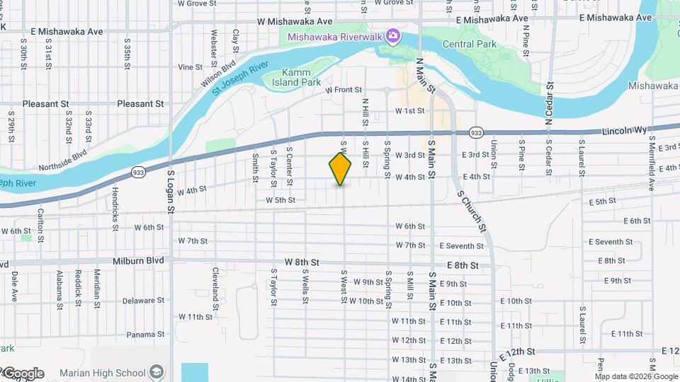 315 S West St Map and Location Details