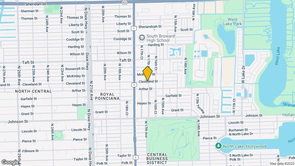 1700 Cleveland St Map and Location Details