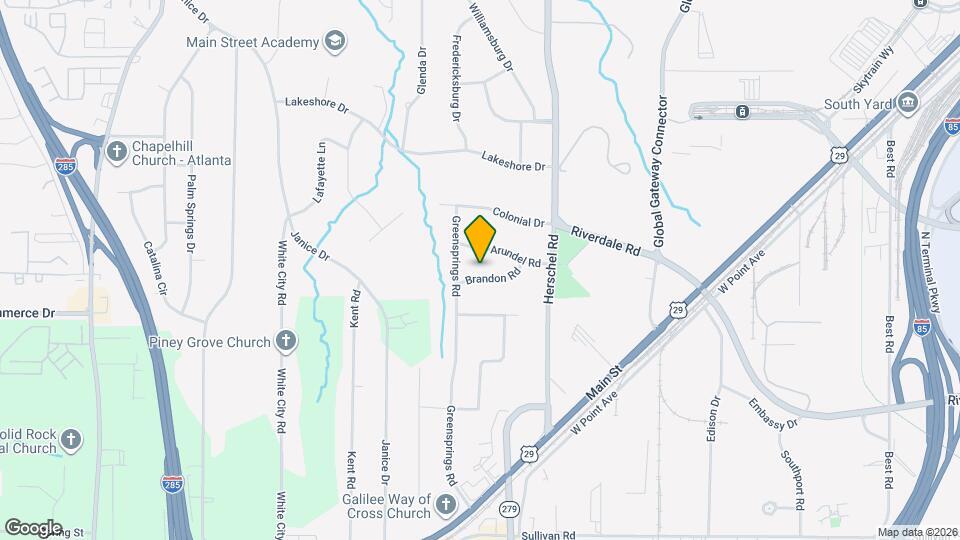 2645 Brandon Rd Map and Location Details