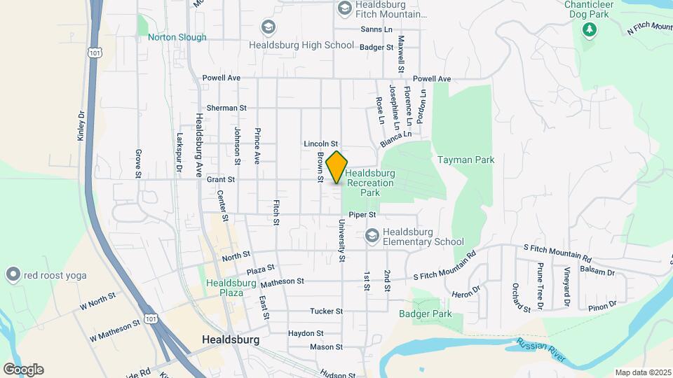 531 University St Map and Location Details