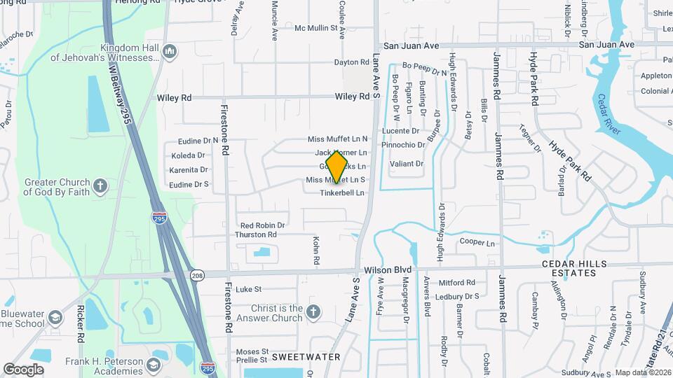 6813 Tinkerbell Ln Map and Location Details