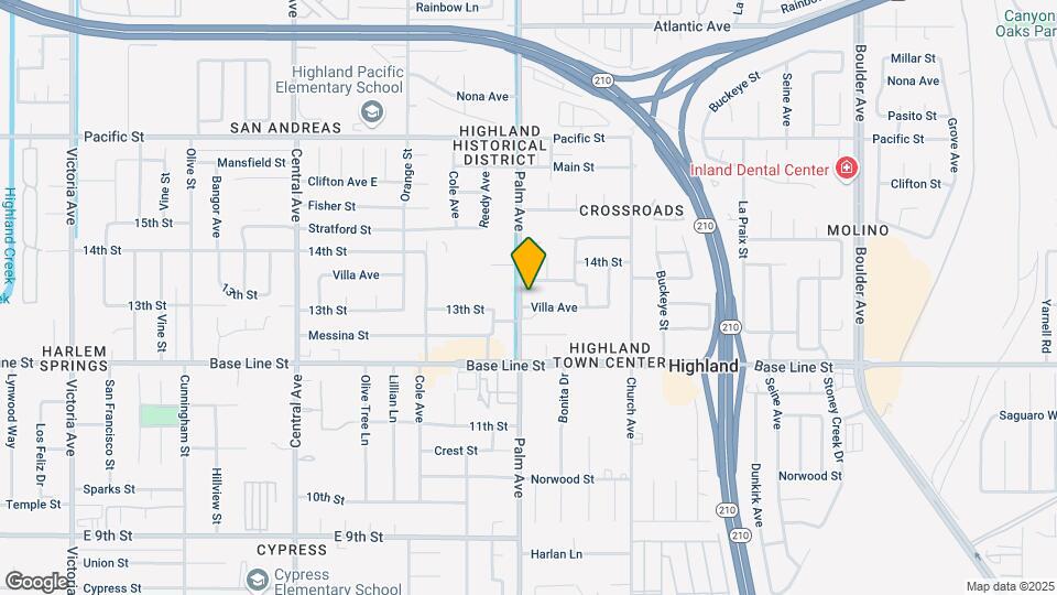 7181 Palm Ave Map and Location Details