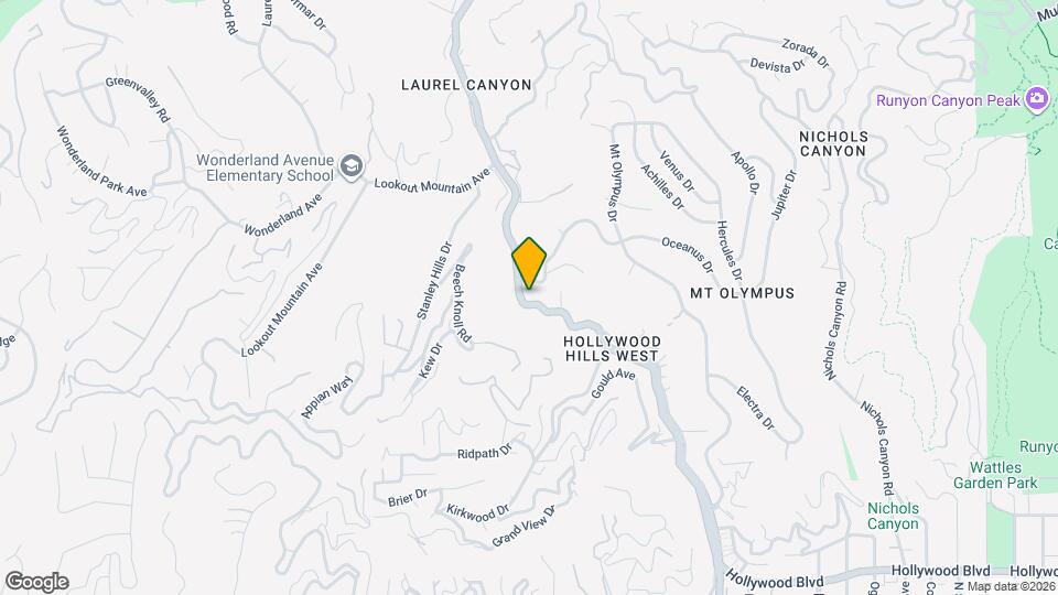 2232 Laurel Canyon Blvd Map and Location Details