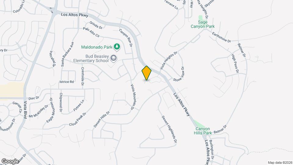 2207 Water Cyn Dr Map and Location Details