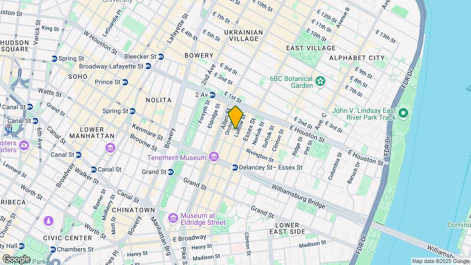 153 Ludlow St Map and Location Details