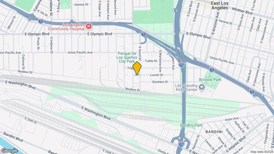 1445 1/2 S Sunol Dr Map and Location Details