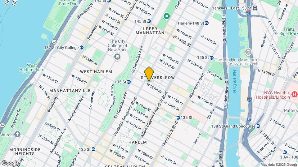 261 W 137th St Mapa y Detalles de la Ubicación