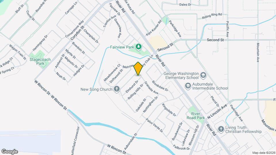 1080 Elmhurst Dr Map and Location Details