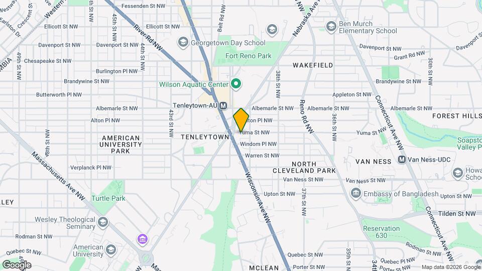 3910 Yuma St NW Map and Location Details