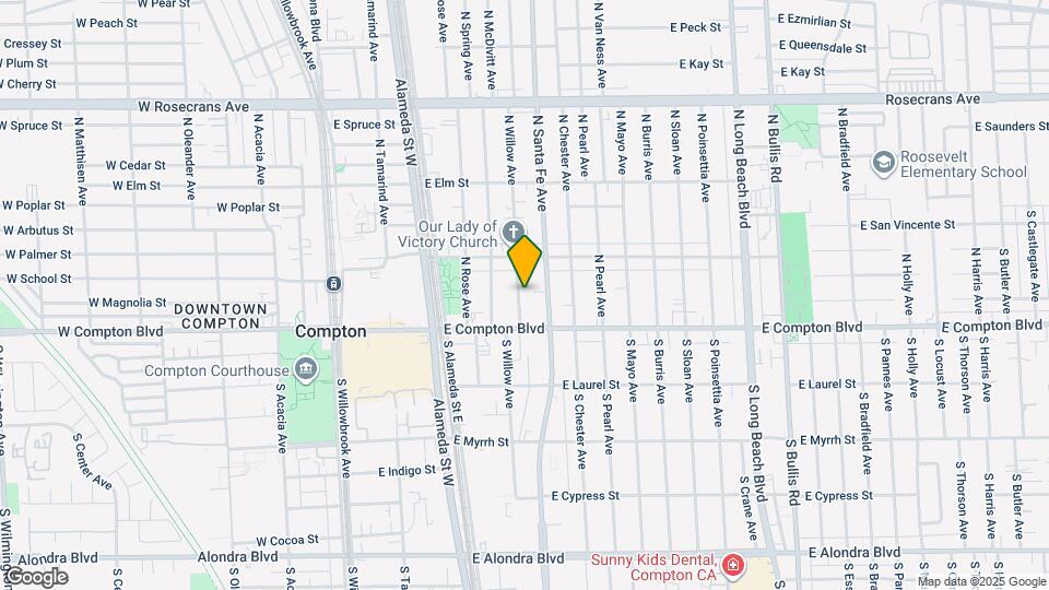 200 N Willow Ave Map and Location Details